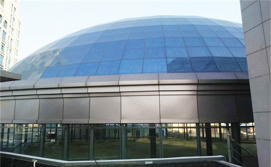 河南信阳万象城球形网架工程