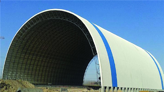 乌海市煤棚通壳网架工程