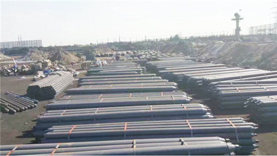 嘉祥山水水泥厂砂石料棚通壳网架工程