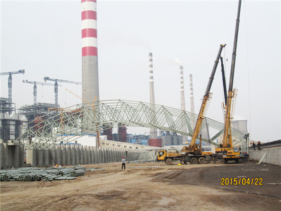 茌平信源铝业干煤棚网壳工程
