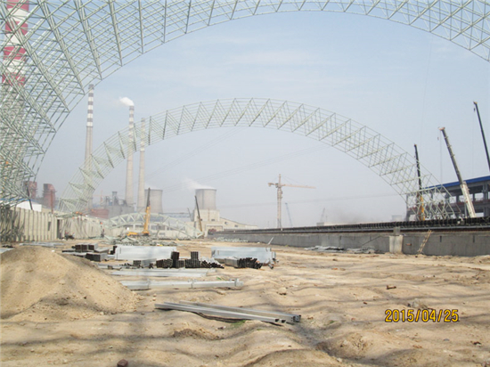 茌平信源铝业干煤棚网壳工程